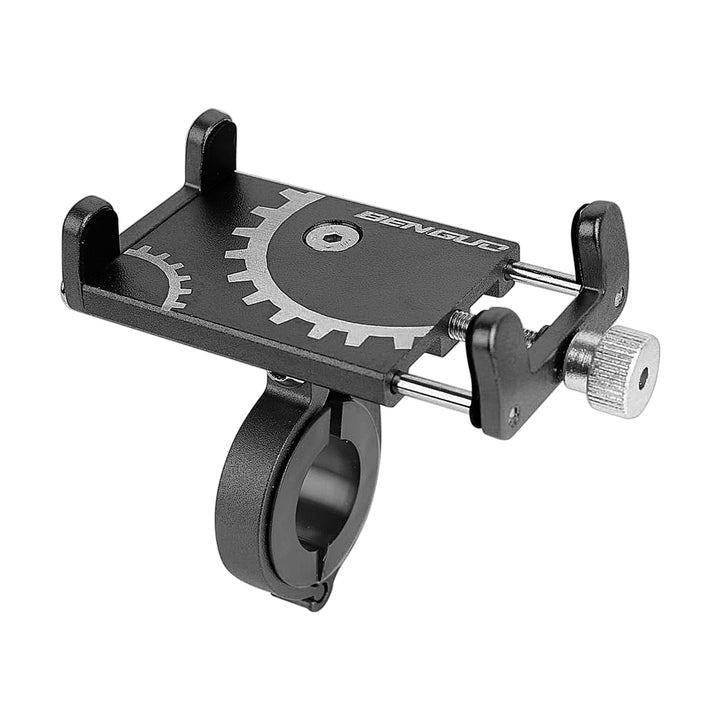 Supporto per telefono cellulare da bicicletta nero in lega di alluminio, navigazione fissa, supporto regolabile per telefono cellulare, morsetto per manubrio, staffa di montaggio per scooter elettrico Xiaomi m365 m365 Pro