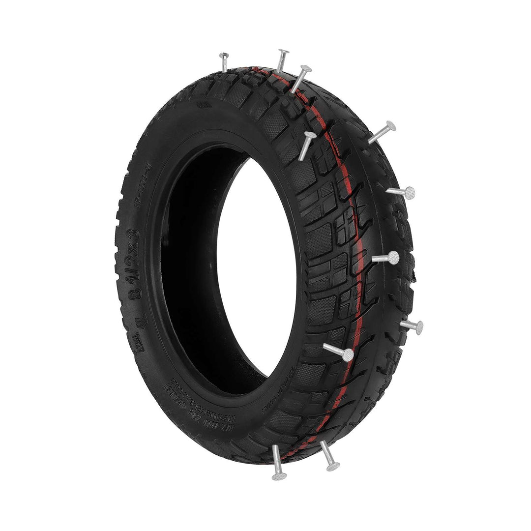 ULIP 8.5x3.0 Off-road Self-Healing Tire with Valve for Kukurin G2 Pro Zero 8 9 Pro Electric Scooter 8.5*3 (50-134) Inch Tubeless Tire Replacement Accessories Built-in Self-Healing Glue Anti-Punch Slip Tire Front and Rear Wheel All-Terrain Thick Tire
