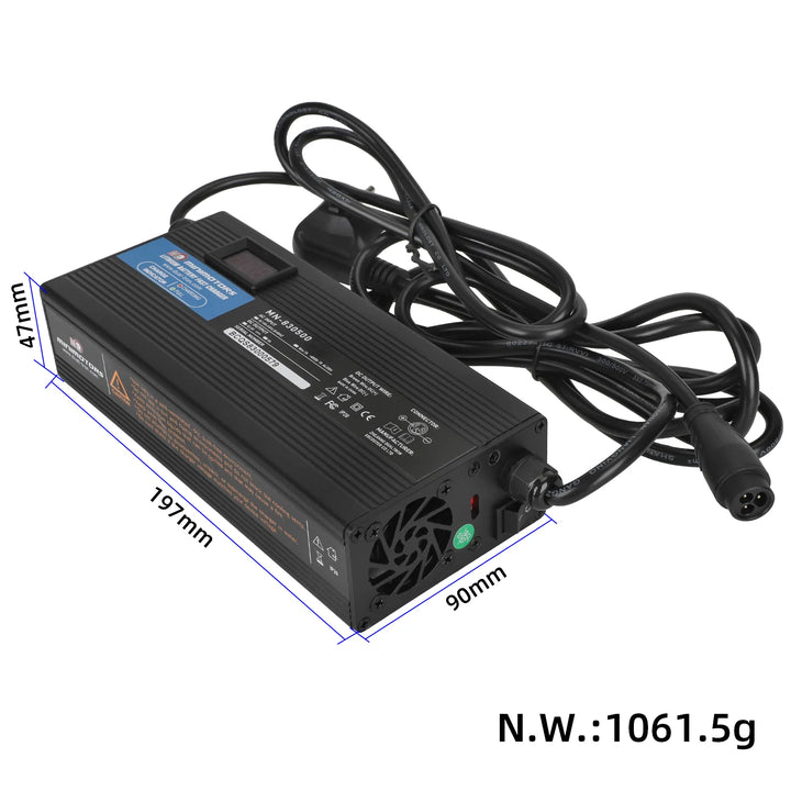 Caricabatterie Rapido MINIMOTOR da 72V a 83V 5A Grande Connettore LP16 Baming Spina EU per DUALTRON X2 /ULTRA2 / NEW STORM / ULTRA Ⅱ UPGRADE / THUNDER II / X Ⅱ UP / THUNDER Ⅲ / NEW THUNDER II / SONIC MODELLO A Alimentatore per monopattino
