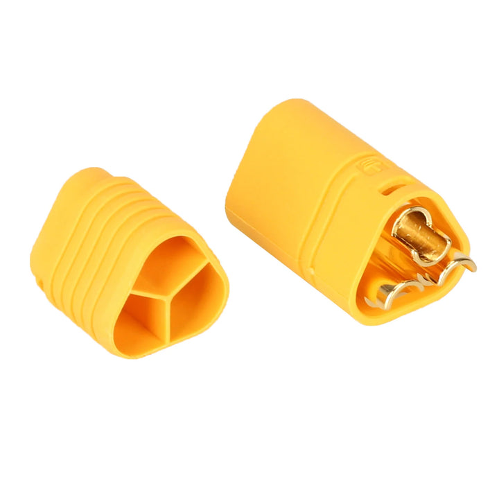 Amass MT60-M Spina Maschio Connettore MT60 Potenziato con Connettori a Banana Placcati Oro AMS MT60-M Connettore Maschio Giallo Presa Aeronautica di Alimentazione ad Alta Corrente Connettore Amass MT60