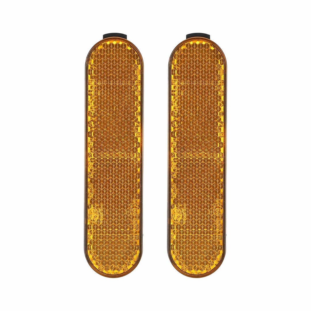 2 Yellow Reflective Blocks for Rear Wheel Of Xiaomi 5/5 Pro/5 Max Electric Scooter Xiaomi 5 5 Pro 5 Max Side Reflective Strips Front And Rear Safety Tubes Night Reflective Strips Electric Scooter Accessories