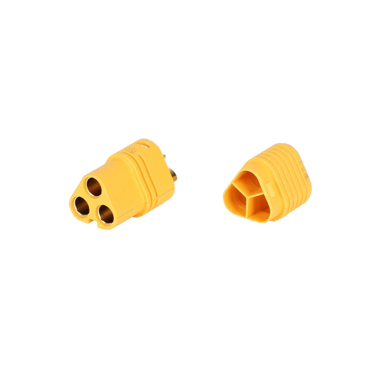 Amass MT60-F Female Plug MT60 Upgraded Plug Connector with Gold-Plated Banana Plugs AMS MT60-F Female Yellow Connector High Current Power Aviation Plug Socket Amass MT60 Connector
