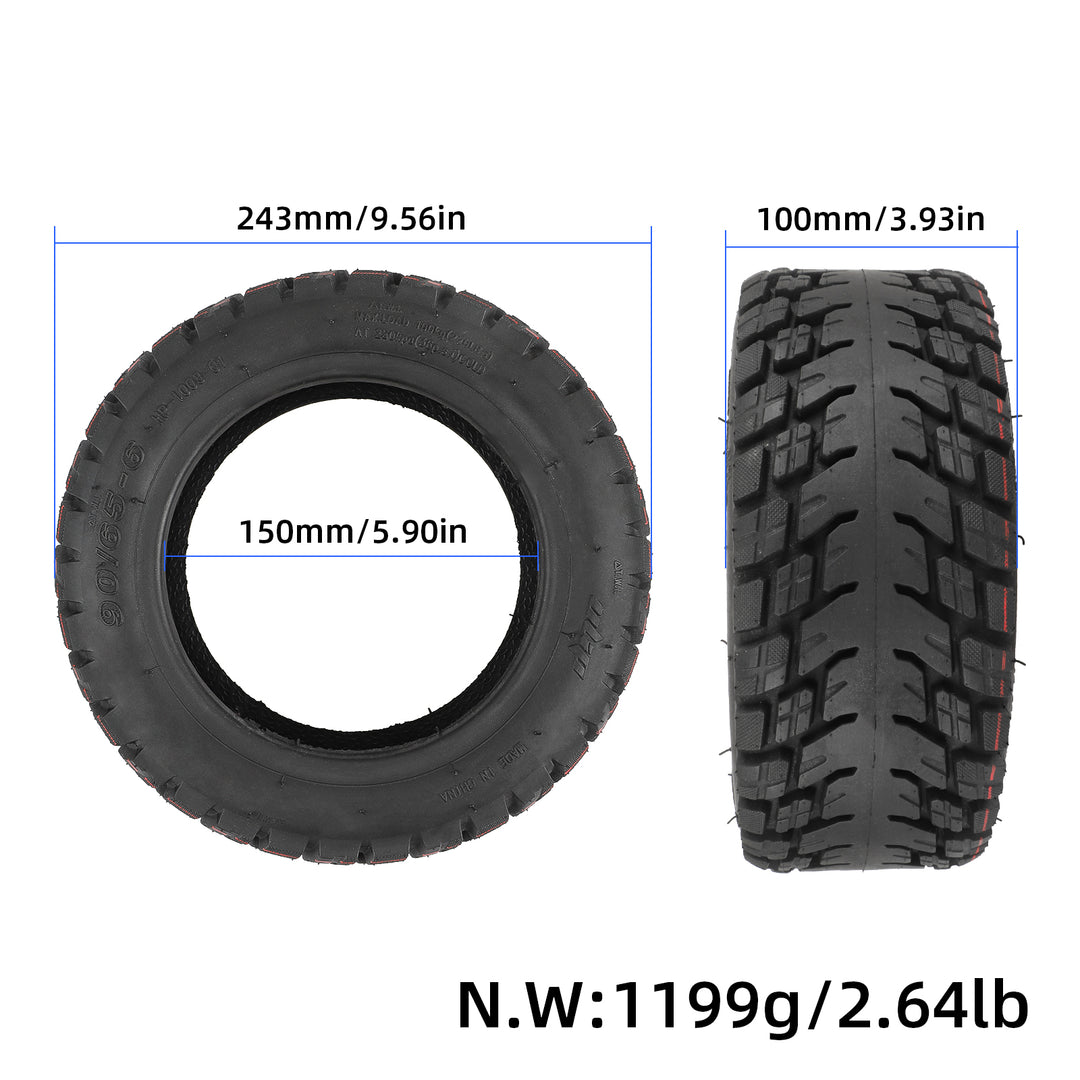 Pneumatico Sottovuoto Off-Road ULIP 90/65-6 da 11 Pollici Senza Camera d&