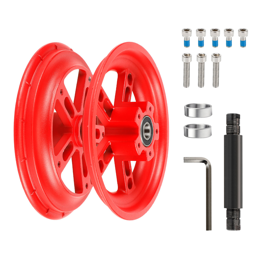 Mozzo posteriore sdoppiato Red Ulip per monopattino elettrico Xiaomi Pro/Pro2, ricambio mozzo posteriore sdoppiato per pneumatici pieni, mozzo in alluminio, cerchio da 8,5 pollici