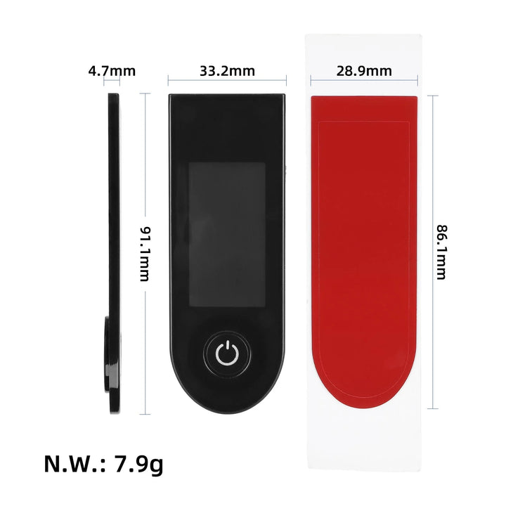 Pannello interruttori nero Xiaomi 4 Lite con colla per alloggiamento display scooter elettrico Xiaomi 4 Lite parti di protezione del pannello del cruscotto cruscotto impermeabile copertura protettiva