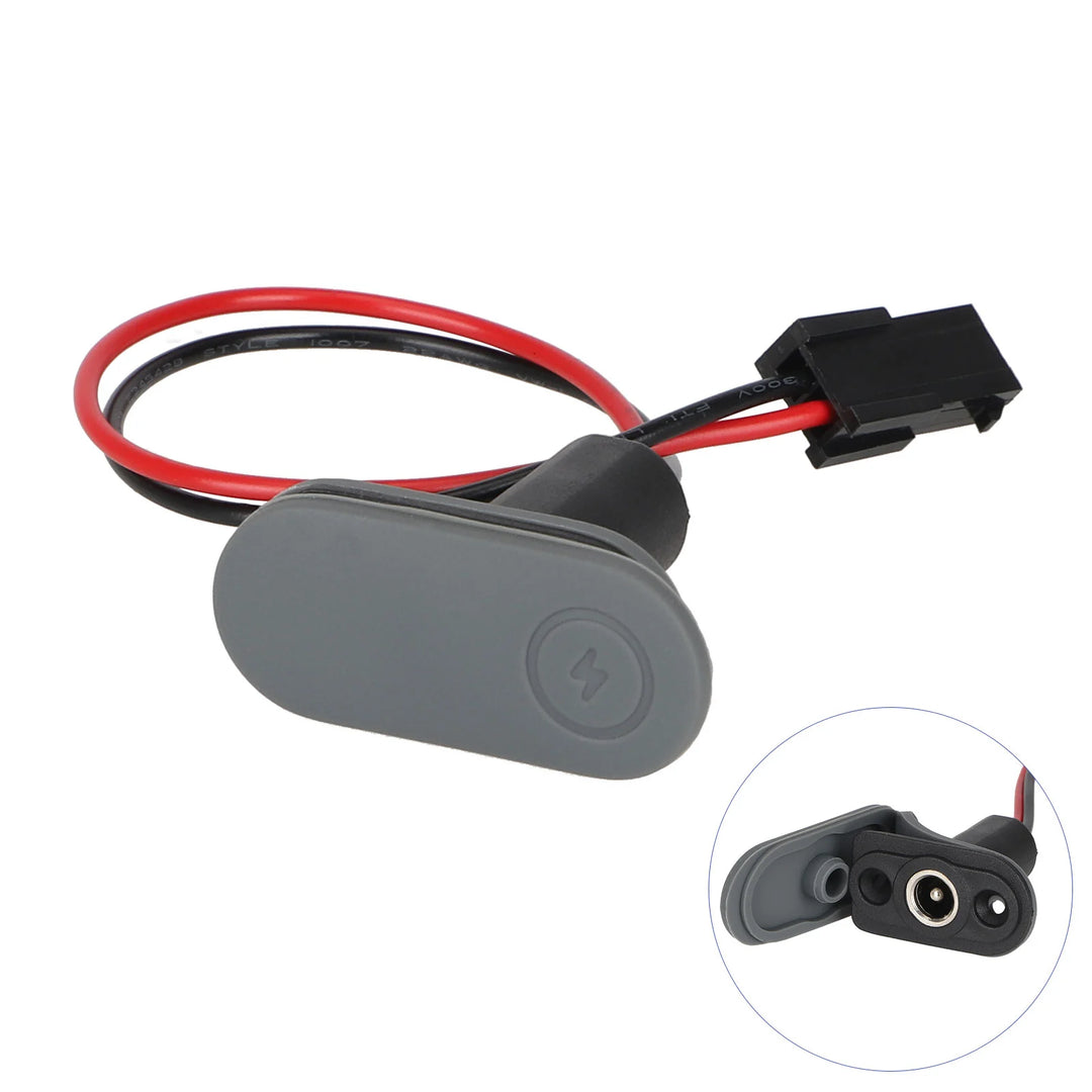 Original Charging Cable Port with Silicone Cover for Xiaomi 6 Lite Electric Scooter Charging Port Head Socket Connector Power Port Spare Parts