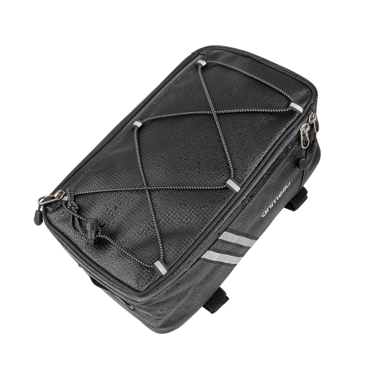 8L Motorcycles Bag Trunk Bag PU Waterproof Bicycle Trunk Bag Cycling Rack Pack Bike Rear Bag Frame Accessories Behind Seat