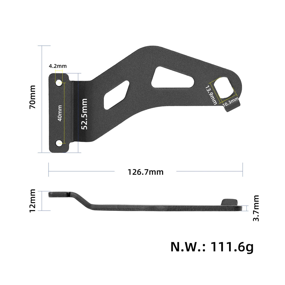 Supporto parafango posteriore sinistro per scooter elettrico Kukirin G4 Max Staffa parafango Parafango Ruota Supporto parafango Ricambi