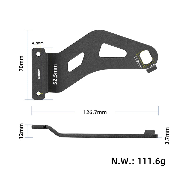 Supporto parafango posteriore sinistro per scooter elettrico Kukirin G4 Max Staffa parafango Parafango Ruota Supporto parafango Ricambi