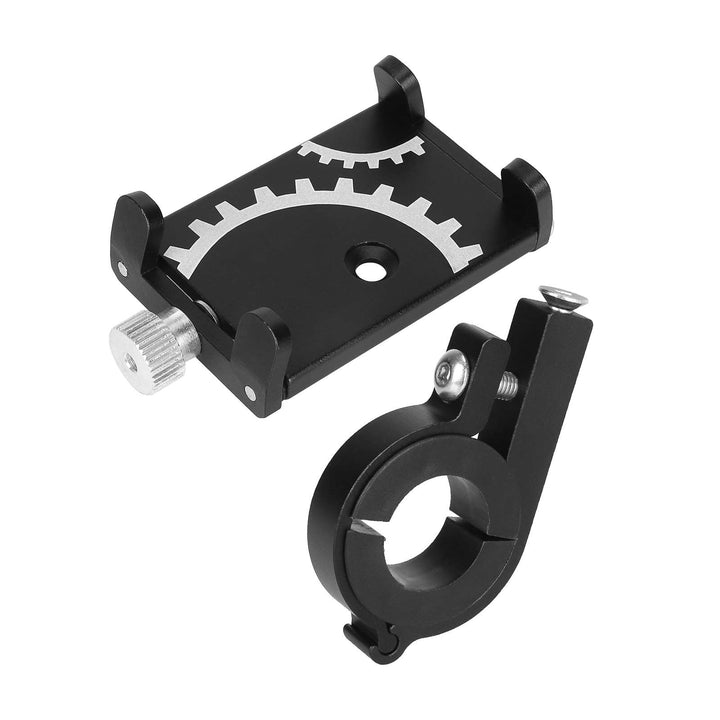 Supporto per telefono cellulare da bicicletta nero in lega di alluminio, navigazione fissa, supporto regolabile per telefono cellulare, morsetto per manubrio, staffa di montaggio per scooter elettrico Xiaomi m365 m365 Pro