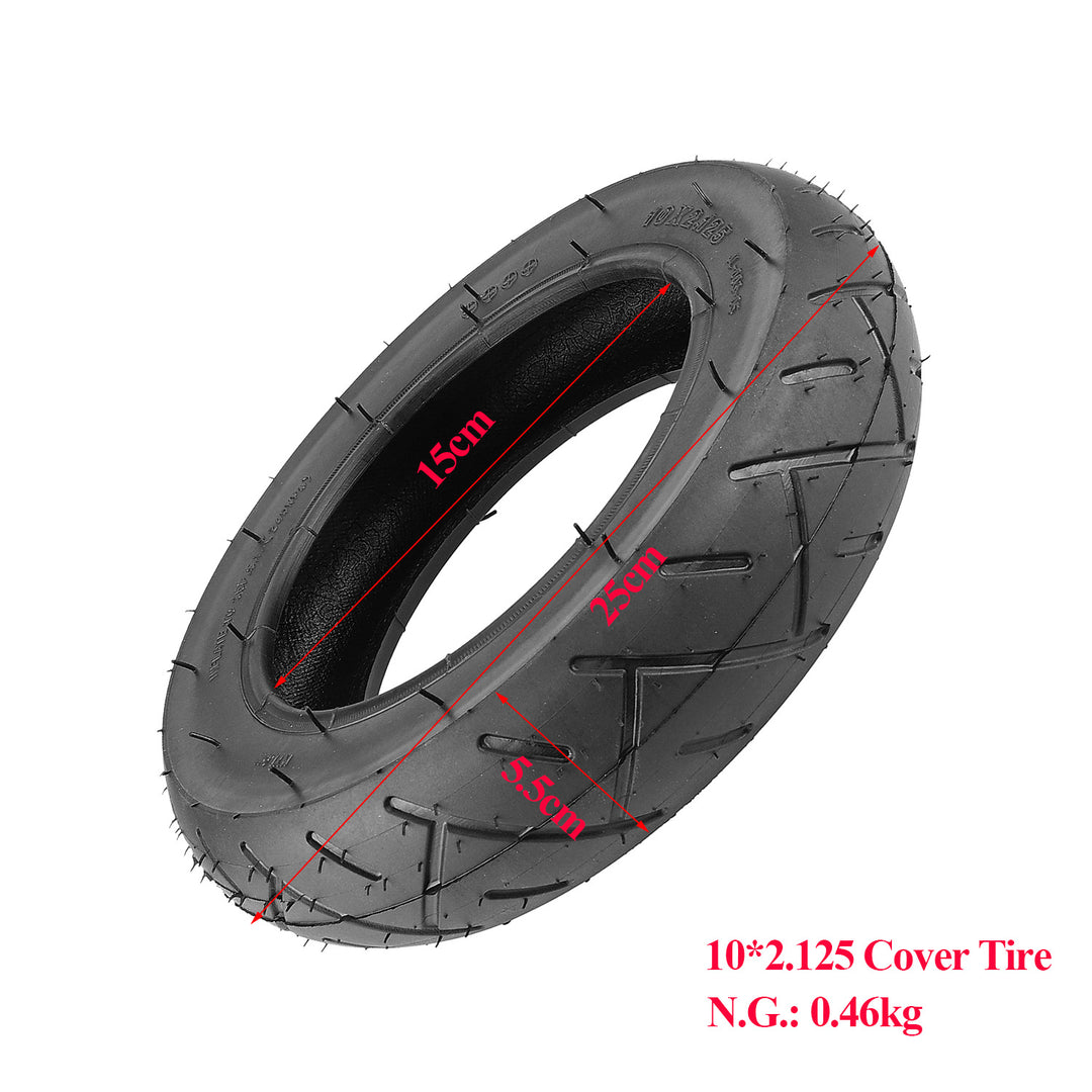 10*2.125 Inner Tube and Tire for 10 Inch Electric Scooters Balance 10*2.125 Wheel with 10*2.125 Camera 10x2.125 Electric Scooter Tire and Inner Tube Suitable for 10 Inch Wheel Tire Replacement Wheel with 0° Valve Core