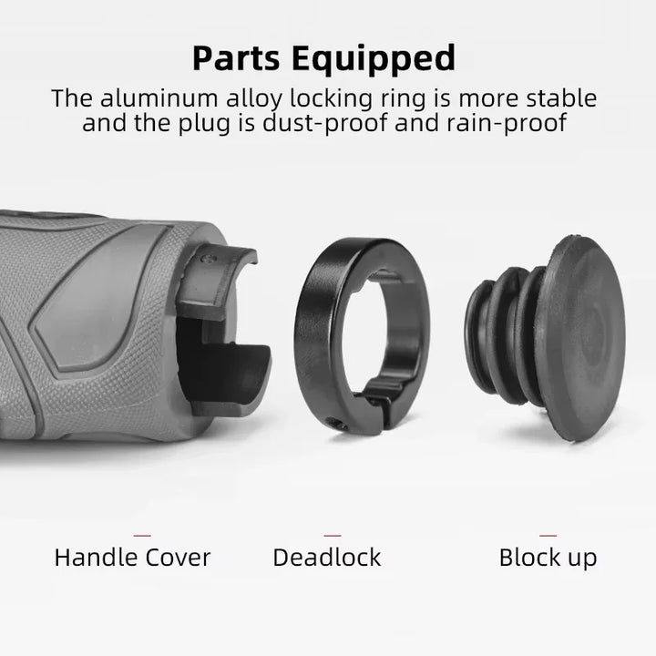 Black Handlebar Grips (Pair) for SmartGyro and Generic Scooter Xiaomi Scooter Handle Rubber Handle Grip Bike Electric Scooter Accessories Gear Anti Slip Mountain Bike Handlebar Cover Handle Grips Scooter Handlebar Rubber Skateboard Grips