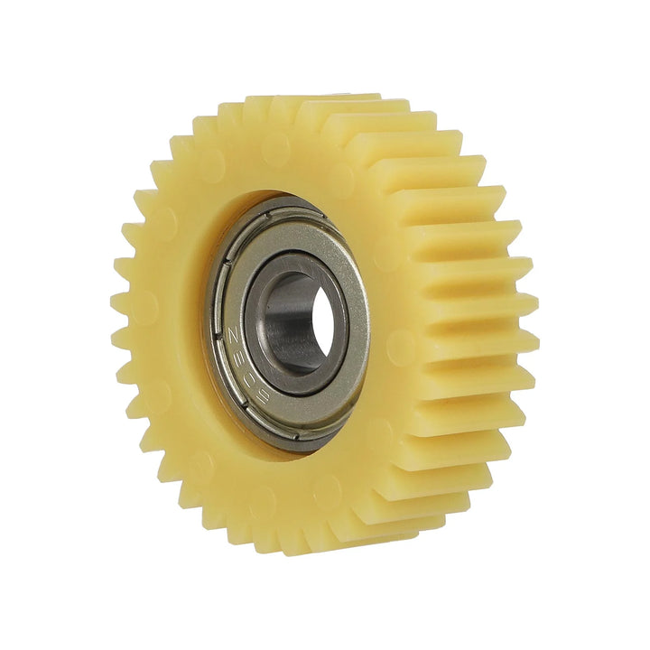 Ingranaggio in nylon giallo 36T con cuscinetto 608 da 38 mm di diametro per motore GT 250W Motore veicolo elettrico Ingranaggio in nylon a 36 denti Veicolo pieghevole Batteria veicolo Servizio di guida veicolo Batteria al litio Veicolo Skateboard