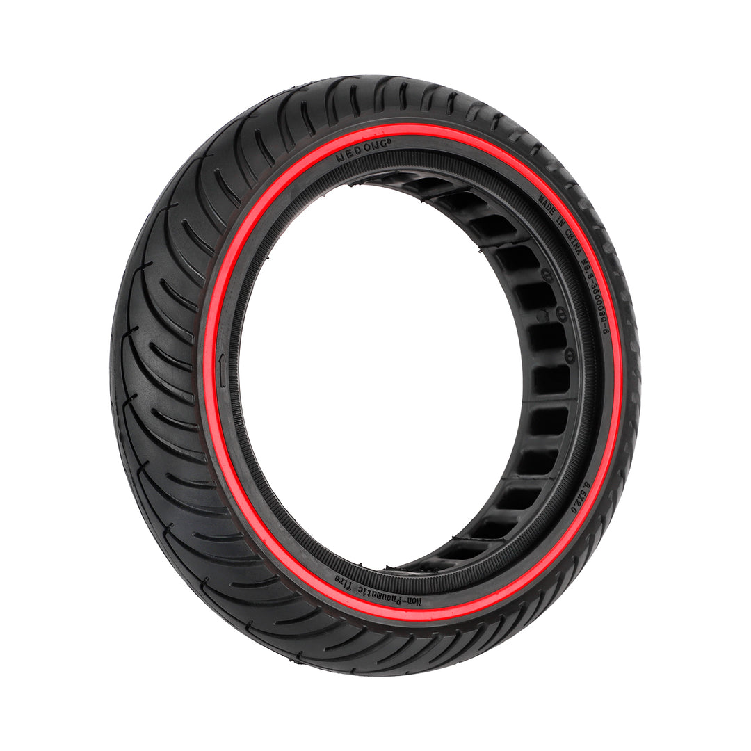 Pneumatico solido per monopattino elettrico Nedong 8.5 pollici con cerchio rosso 8.5X2 8 1/2*2 per Xiaomi M365 Pro Pro2 1S MI3 Essential Monopattino, pneumatico non gonfiabile in gomma ammortizzante 8.5*2 pollici
