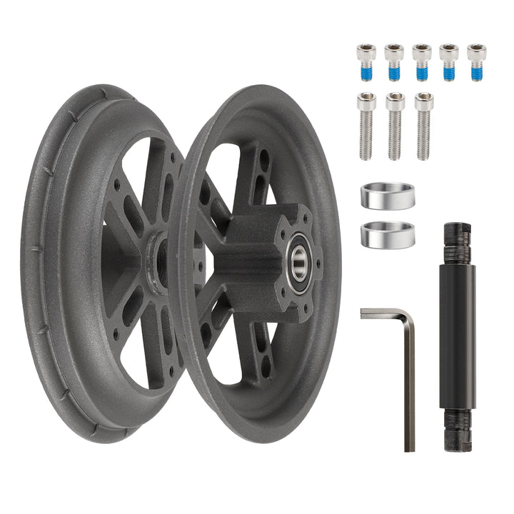 Gray Ulip Split Rear Hub for xiaomi M365/1S/MI3/Lite scooters 8.5 Inch Split Wheel Hub Solid Tire with Wrench Screw For Xiaomi M365 1S Mi3 Electric Scooter Aluminum Alloy Rear Hub