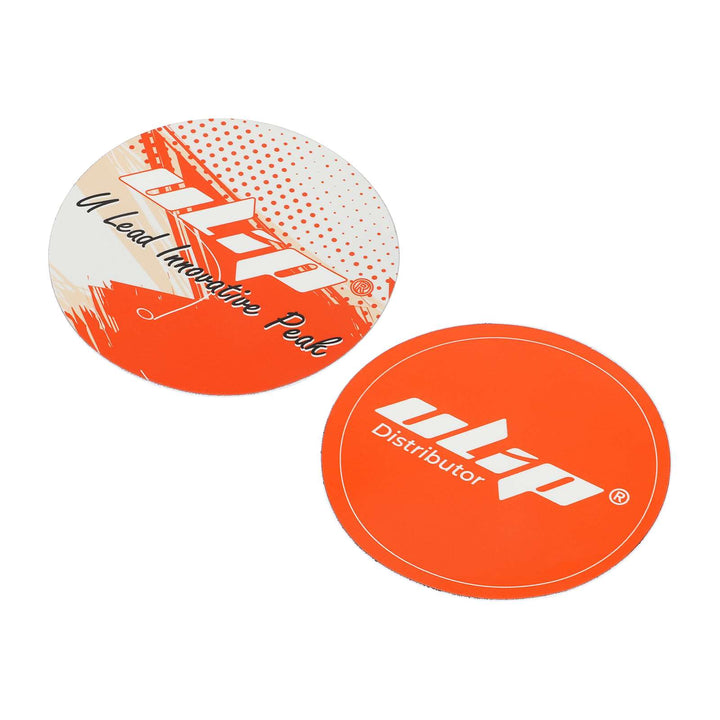 Ulip Round Stickers 2 Pieces 9cm Orange Brand Stickers