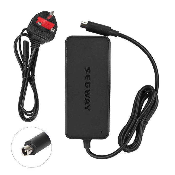 Original Charger Adapter EU Plug for Segway Ninebot Max G30 Electric Scooter 36V 42V 1.7A Domestic Original Charger Device Power Charger Adapter for Ninebot MAX G2 G30LP F65 F40 F30 F20 D28 D40 ES2 ES4 E22 E45 for 36V Lithium Battery Charger Scooter Parts
