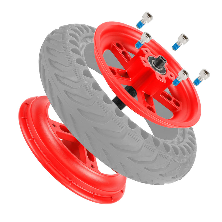 Mozzo posteriore sdoppiato Red Ulip per monopattino elettrico Xiaomi Pro/Pro2, ricambio mozzo posteriore sdoppiato per pneumatici pieni, mozzo in alluminio, cerchio da 8,5 pollici
