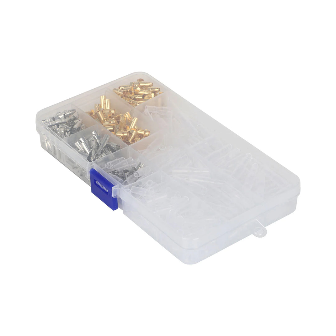 400 PCS 3.9mm Round Connectors Bullet Head Docking Terminals Quick Wiring Wire Connectors Male and Female Plug-in Terminal Blocks