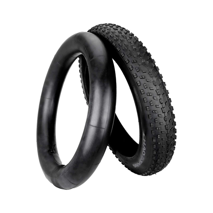 Chaoyang 20*4.0 Fat Outer Tire with Chaoyang 20*4.0/4.9 Inner Tube 20*4.0 Extra Wide Snow Bike Outer Tyres 20 Inch Cross-Country Beach Electric Vehicle 20*4.1/4 Bicycle Outer Tyres with 20*4 Camera