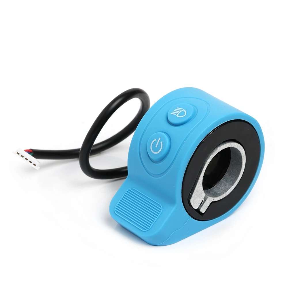 Acceleratore Black Power con interruttore luce per monopattini HX X6X7X8 Acceleratore per monopattino elettrico HX X8 Interruttore Accendi/Spegni Lampada Pulsante Controllo acceleratore a pollice Parti Accessori
