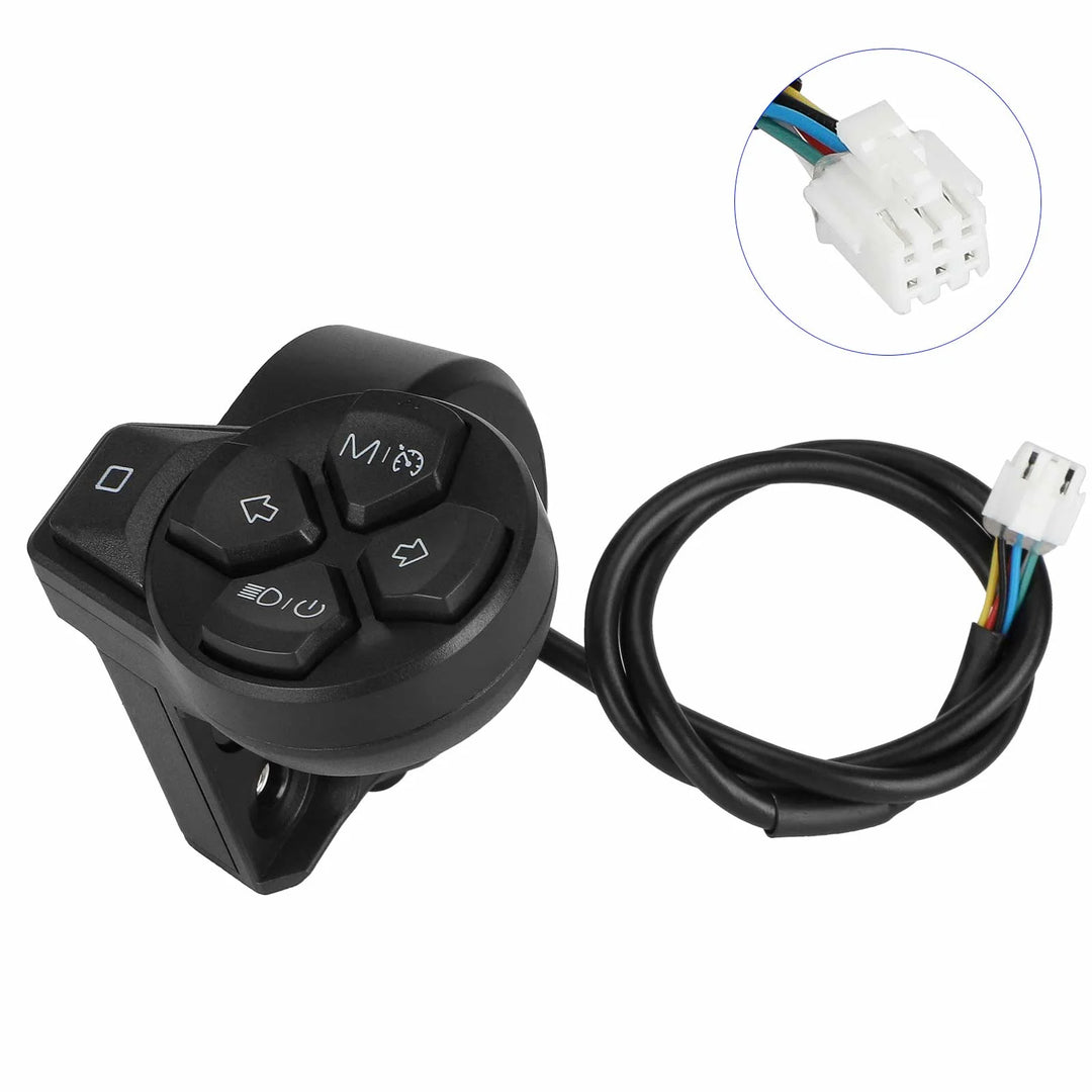 Original Turn Signal Switch for Segway Ninebot ZT3 F3 G3 ZT3 Pro ZT3 ProD ZT3 ProE Electric Scooter Throttle Speed Control Switch Accessory Rotary Knob Switch E-scooter Handlebar Steering Light Button