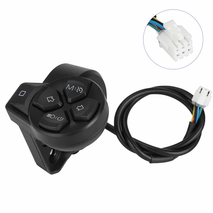 Original Turn Signal Switch for Segway Ninebot ZT3 F3 G3 ZT3 Pro ZT3 ProD ZT3 ProE Electric Scooter Throttle Speed Control Switch Accessory Rotary Knob Switch E-scooter Handlebar Steering Light Button