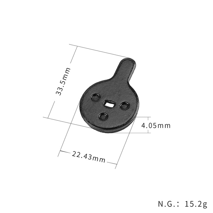Pattini freno semi-metallici per scooter elettrico Kukirin G2 Pro G2 Max G4 Max, pattini freno a disco per mountain bike, pattini freno a olio, accessori universali in rame metallico per freno a disco