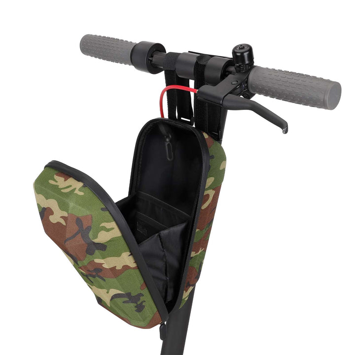 Army Green 3L Big Front Bag PU+EVA Carrier Hanging Head Handle Front Charger Bag Tool Storage Bag for Xiaomi Mijia M365/Ninebot ES2 ES1 Electric Scooter Electric Scooter Front Bag Waterproof EVA Hard Shell Bags Reflective Handlebar Hanging Bag Storage Bag