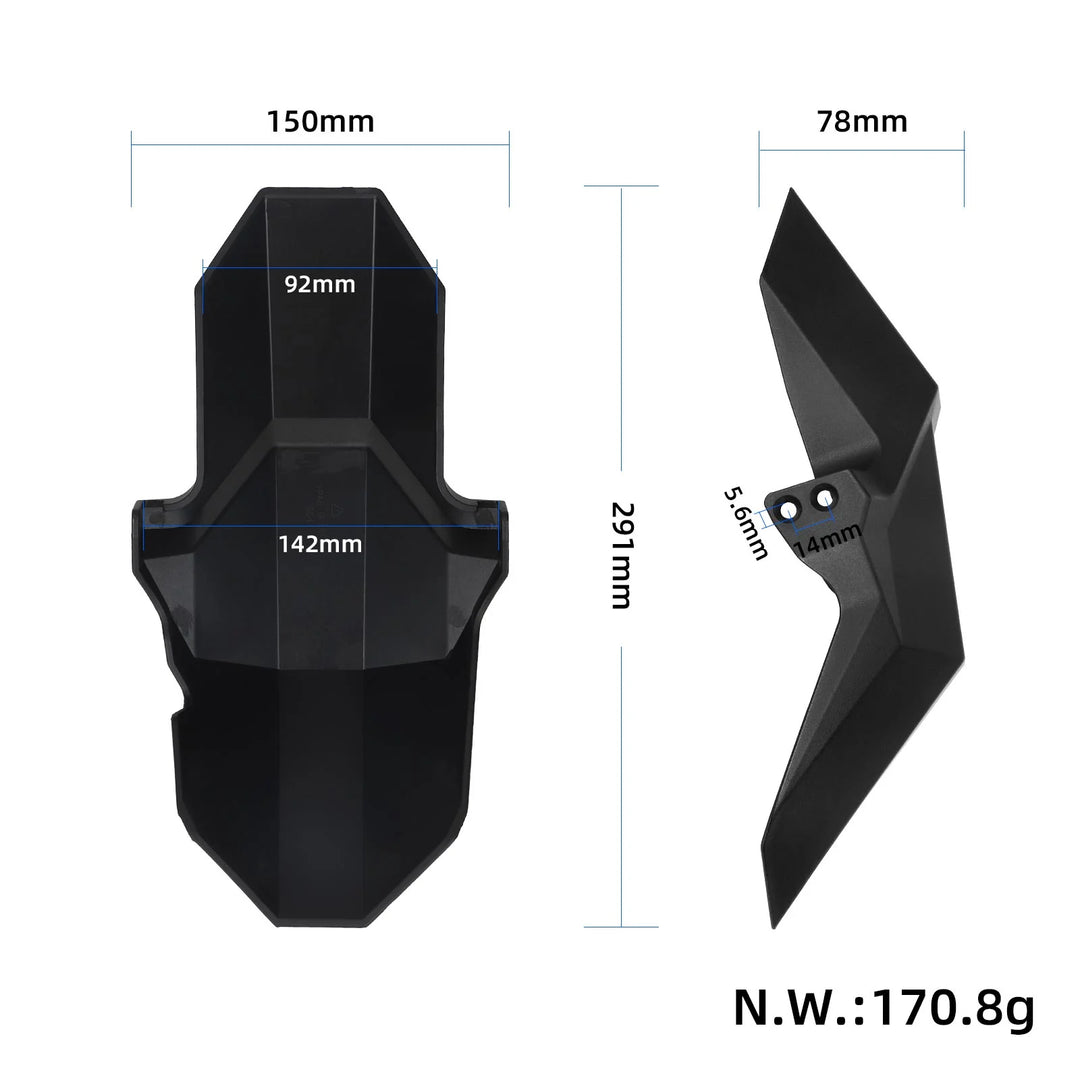 Original KuKirin M4 Max Front Fender Splash and Mud Protection Vehicle Front Wheel Splash Guard Original Front Fender for KUGOO KIRIN KuKirin M4 MAX Electric Scooter Front Wheel Mudguard Replace Spare Parts