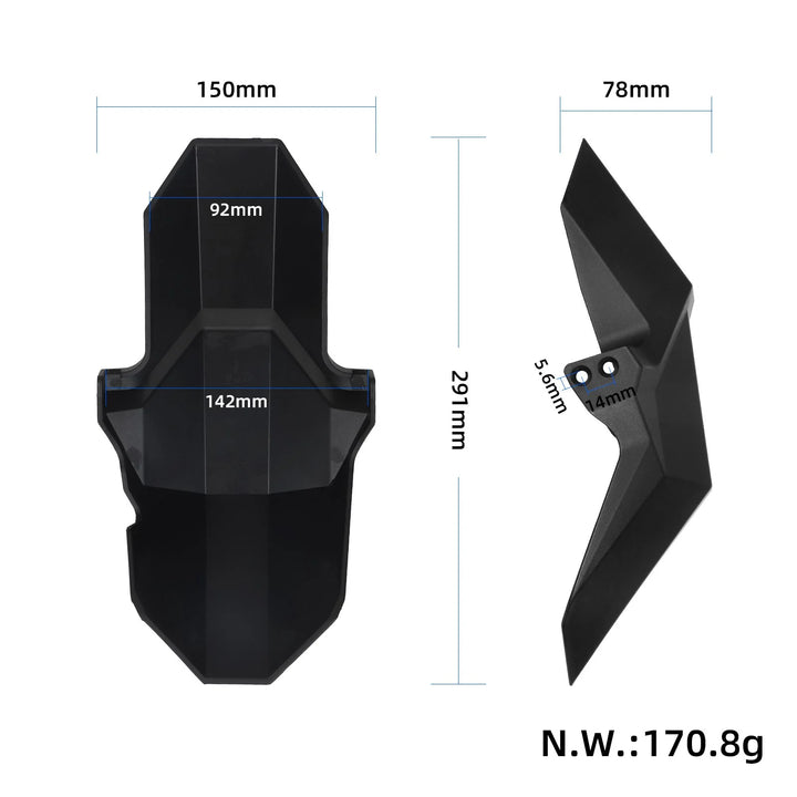 Original KuKirin M4 Max Front Fender Splash and Mud Protection Vehicle Front Wheel Splash Guard Original Front Fender for KUGOO KIRIN KuKirin M4 MAX Electric Scooter Front Wheel Mudguard Replace Spare Parts
