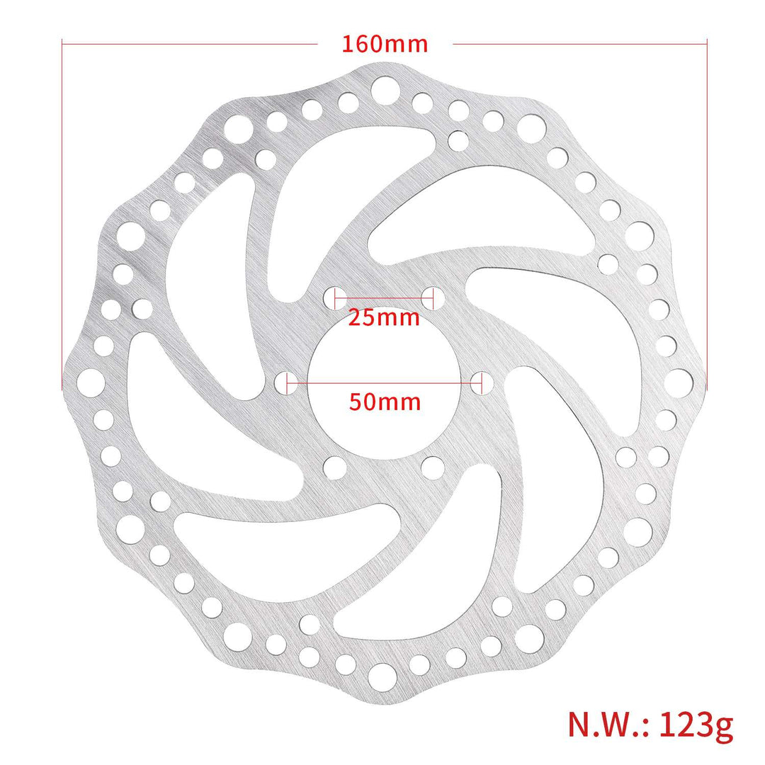 Disco freno da 160 mm per monopattino elettrico Dualtron Thunder Ultra Pezzi di ricambio per freno Pattini freno a disco in acciaio inossidabile per monopattino elettrico