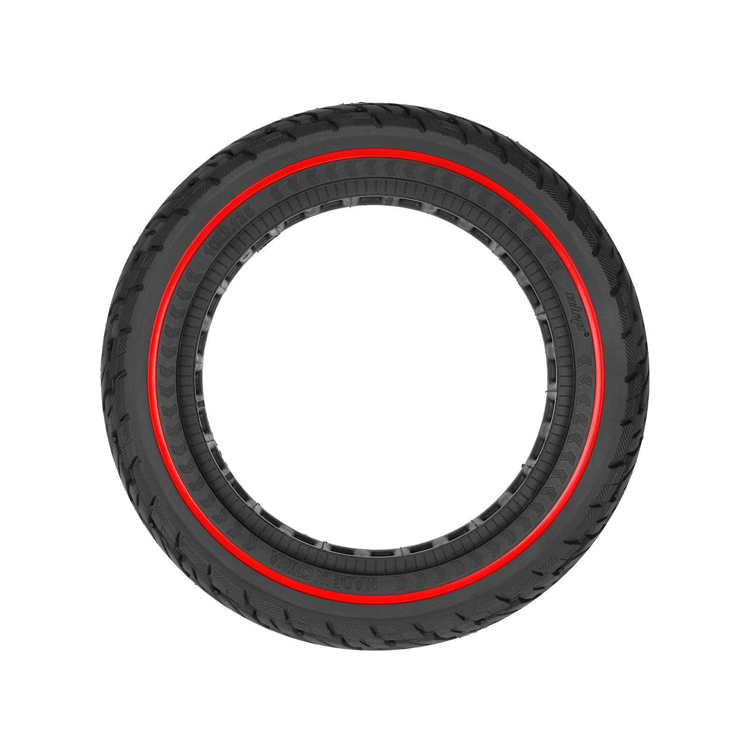 ULIP 10*2.125 250*54 Solid Tire with Red Circle for Ninebot F20 F25 F30 F40 and Xiaomi 4 Scooter Xiaomi 4 Lite 2nd Gen 10*2.125 Solid Tire 10*2.125-6.6 Tre 55 80-6.6 Tyre with Slot 42mm ID 152mm Anti-puncture Explosion-proof Shock-absorbing Solid Tyre