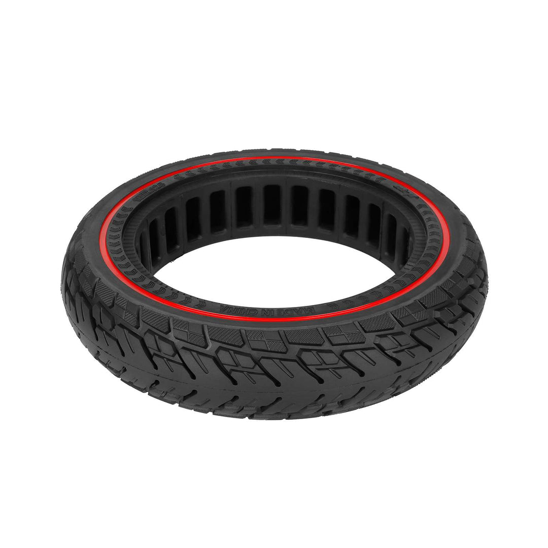 ULIP 10*2.125 250*54 Solid Tire with Red Circle for Ninebot F20 F25 F30 F40 and Xiaomi 4 Scooter Xiaomi 4 Lite 2nd Gen 10*2.125 Solid Tire 10*2.125-6.6 Tre 55 80-6.6 Tyre with Slot 42mm ID 152mm Anti-puncture Explosion-proof Shock-absorbing Solid Tyre