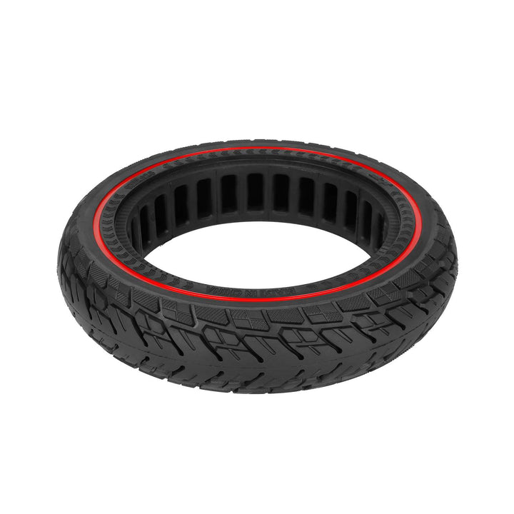 ULIP 10*2.125 250*54 Solid Tire with Red Circle for Ninebot F20 F25 F30 F40 and Xiaomi 4 Scooter Xiaomi 4 Lite 2nd Gen 10*2.125 Solid Tire 10*2.125-6.6 Tre 55 80-6.6 Tyre with Slot 42mm ID 152mm Anti-puncture Explosion-proof Shock-absorbing Solid Tyre