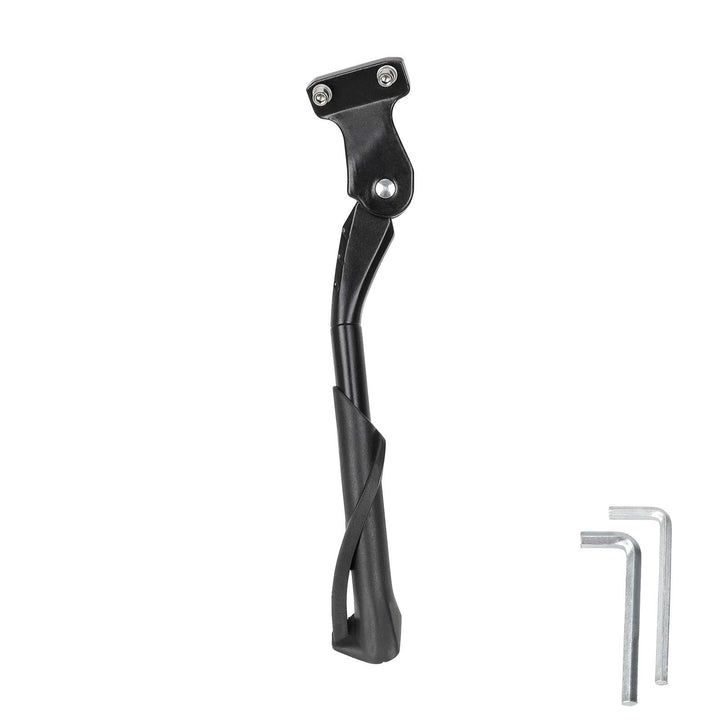 Cavalletto per bicicletta con poggiapiede regolabile da 24-29 pollici, cavalletto regolabile per mountain bike, cavalletto antiscivolo, cavalletto laterale singolo universale per BMX e bici per bambini