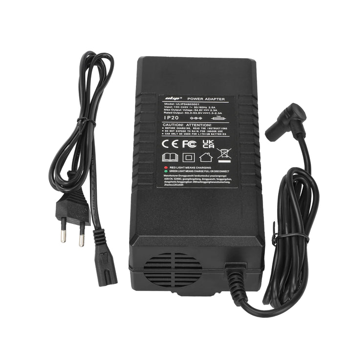 Ulip 54.6V2.3A Charger with Hollow Head EU Plug For Xiaomi 4 Pro 2nd Gen Xiaomi 4 Ultra Navee S65 Xiaomi 5 Xiaomi Pro Scooter Ulip 54.6V 2.3A Transformers European Standard Battery Charger Electric Scooter Power Adapter Charging Equipment Accessories