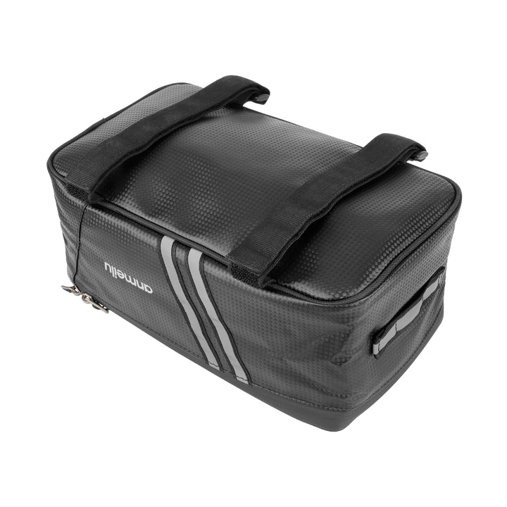 8L Motorcycles Bag Trunk Bag PU Waterproof Bicycle Trunk Bag Cycling Rack Pack Bike Rear Bag Frame Accessories Behind Seat