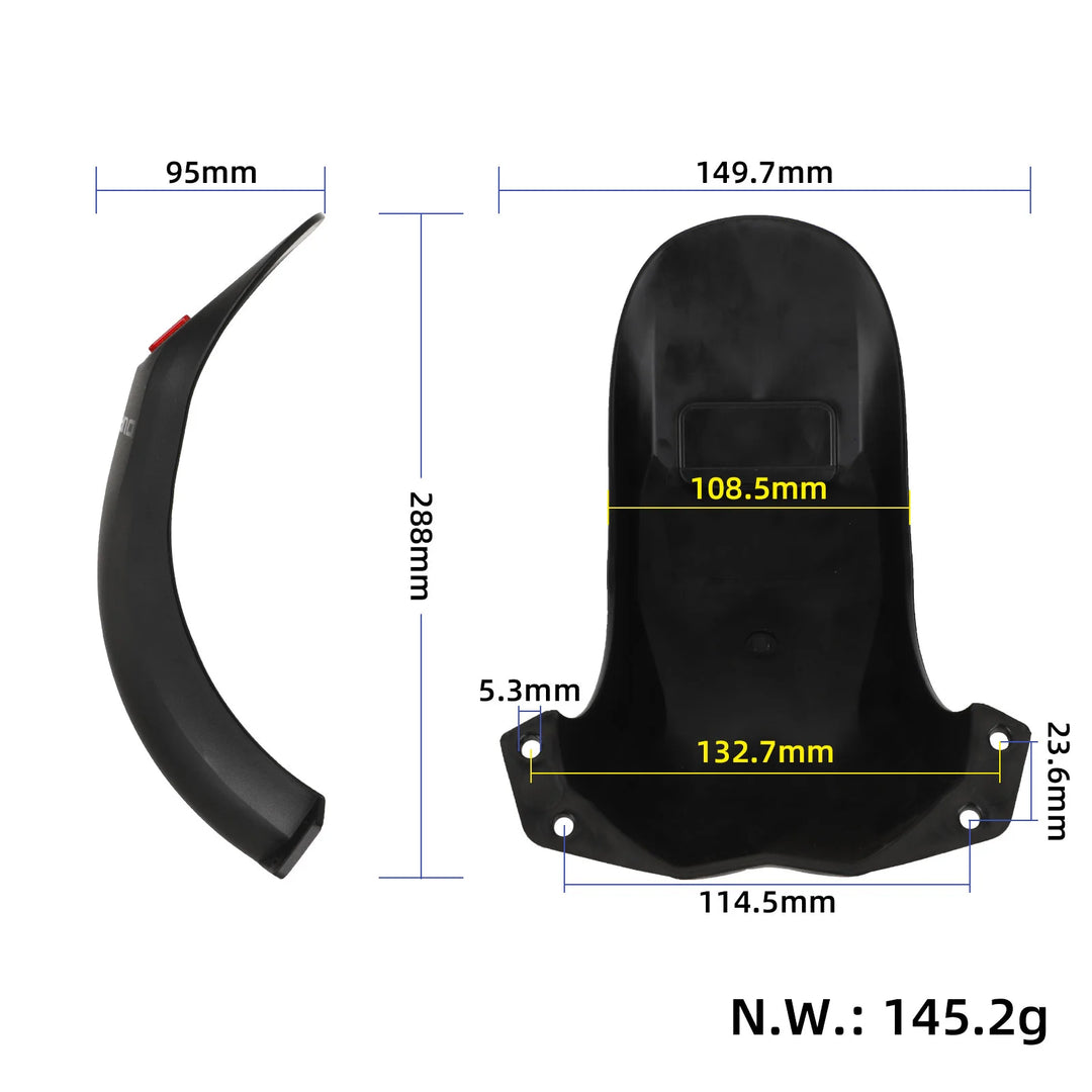 Black Rear Fender for DUALTRON THUNDER Ⅲ PARTS Tail Mudguard Rear Fender Rear Mud Cover for Minimotor Scooters