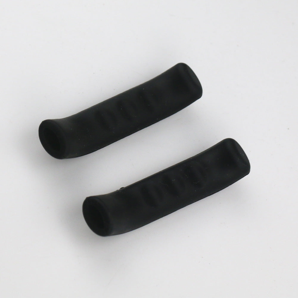 2pcs Black Bicycle Grips Bicycle Brake Handle Silicone Cover Mountain Bike Protective Rubber Handlebar Grips Cover Bicycle Accessories Durable Bike Bicycle MTB Brake Handle Soft Silicone Sleeve Brake Lever Protection Cover