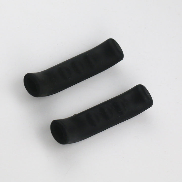 2pcs Black Bicycle Grips Bicycle Brake Handle Silicone Cover Mountain Bike Protective Rubber Handlebar Grips Cover Bicycle Accessories Durable Bike Bicycle MTB Brake Handle Soft Silicone Sleeve Brake Lever Protection Cover