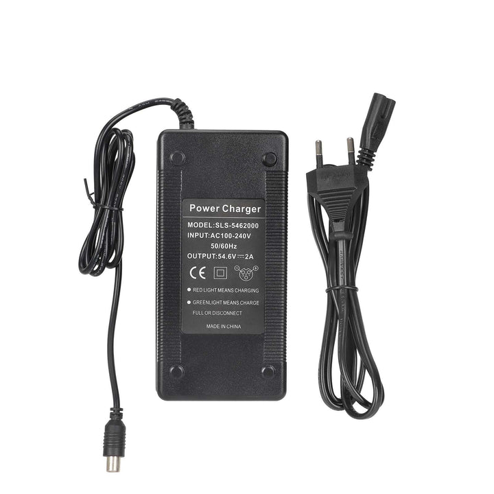 Caricatore da 48V a 54,6V 2A con spina Mi e spina EU per bici elettriche ENGWE EP-2 Pro Engine Pro Engine, scooter elettrici, caricabatterie al litio Li-ion, adattatore di alimentazione 54,6V2A