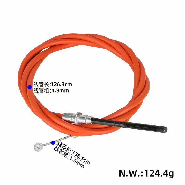 Cavo Freno A Tamburo Arancione per Monopattino Elettrico Xiaomi 5/5 Pro/5 Max/5 Plus, Cavo Freno Anteriore 141 cm Linea Freno Anteriore a Tamburo