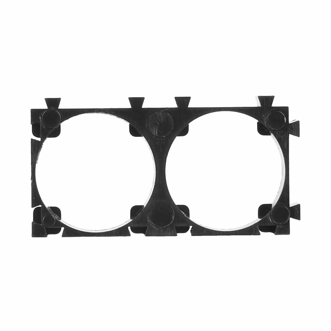 1*2P Portabatterie al Litio 18650 in Plastica, Staffa per Pacco Batteria, Supporto Batteria Cilindrica, Distanziatore per Cella con Foro Fissaggio Batteria FAI DA TE Diametro 18,4mm