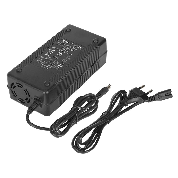 Caricabatterie 58,8V 3A DC2.1 Spina EU 52V 3A con connettore DC2.1 5521 5.5*2.1 Accessori Cavo di Alimentazione a Testa Tonda per Veicoli Elettrici e Scooter Elettrici Batteria 58,8V