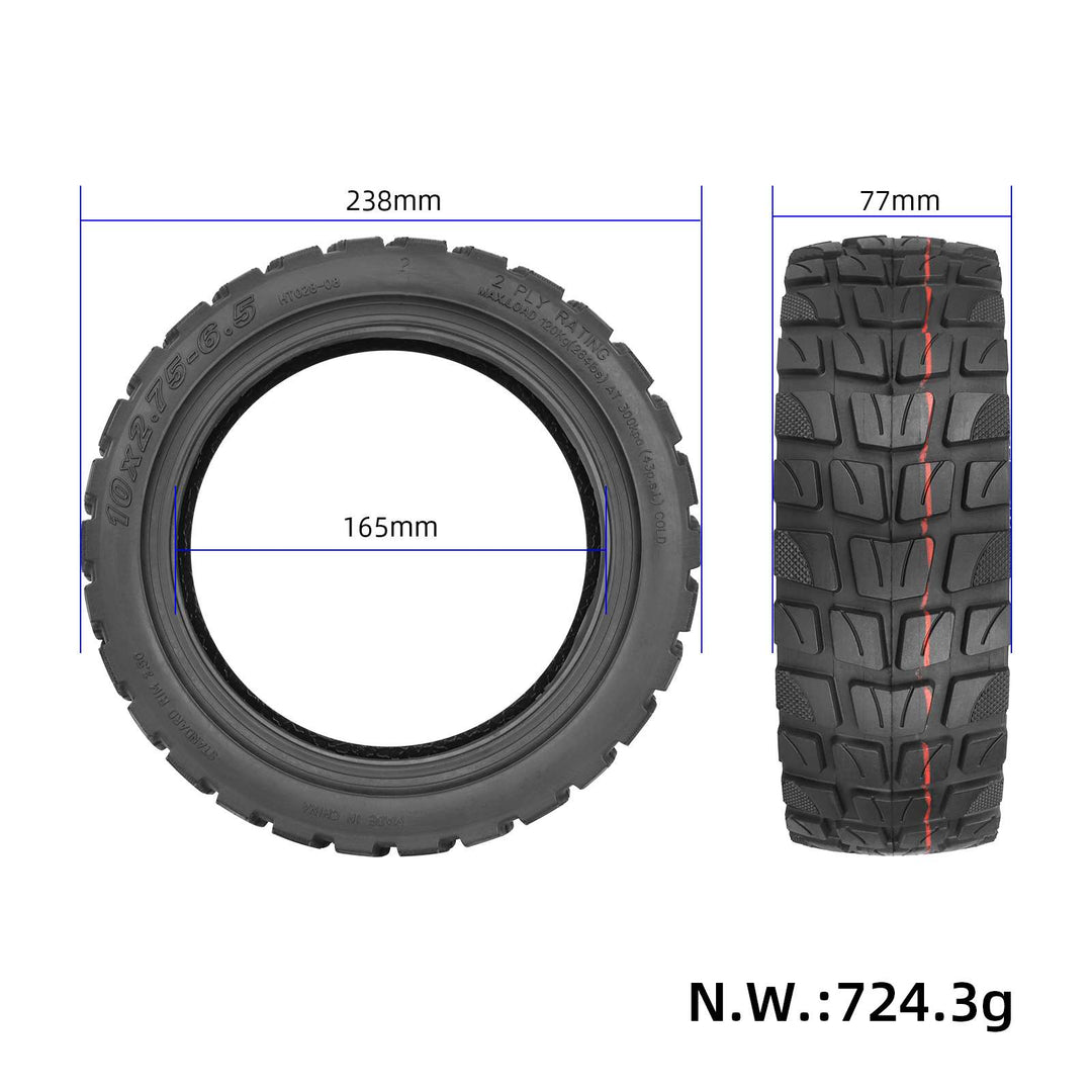 10 Inch 10*2.75-6.5 Off-road Outer Ttire Electric Scooter Off-road Tires 10x2.75-6.5 Scooter Tire 10x2.75-6.5 Outer Tire For Speedway 5 Dualtron 3 Electric Scooter 10 Inch 10*2.75-6.5 Off-road Tire Parts
