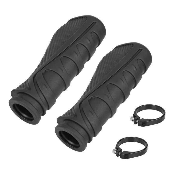 Black 1 Pair Of Mountain Bike Shock-Absorbing And Anti Slip Handle Cover With Locking Ring Durable Grip 22mm Tube Shock-Absorbing And Anti Slip Handle Cover For Mountain Bike Inokim Ox Oxo Zero 8x 10x 11x Kugoo m4 Pro g-Booster Electric Scooter