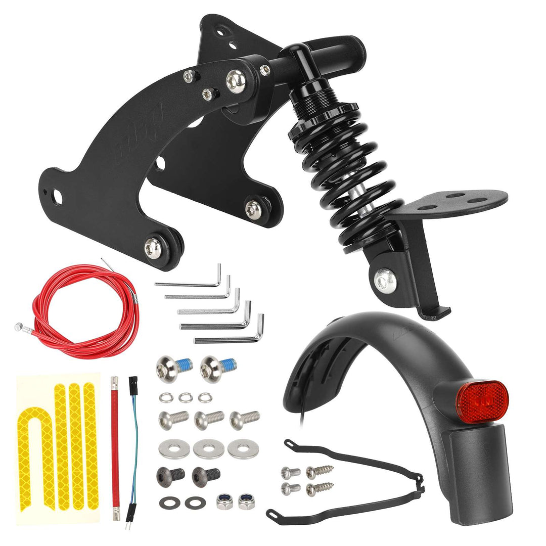 Kit ammortizzatore posteriore nero ULIP V2 per scooter Xiaomi Pro Pro2 con kit staffa luce posteriore parafango Ammortizzatore posteriore con molla Ammortizzatore posteriore con molla Ammortizzatore posteriore