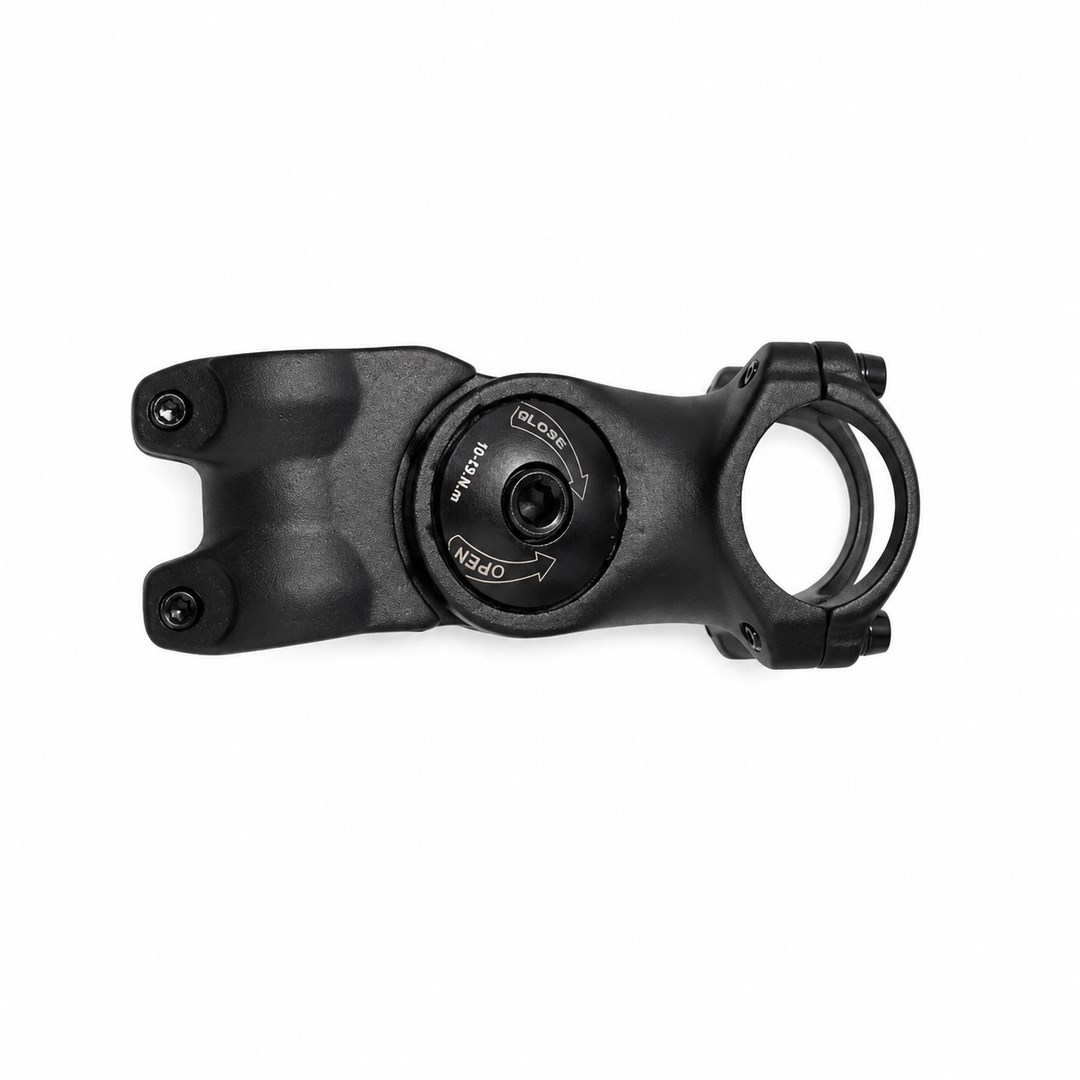 28,6*31,8 EXT:80mm morsetto attacco manubrio ANODIZZATO NERO OPACO