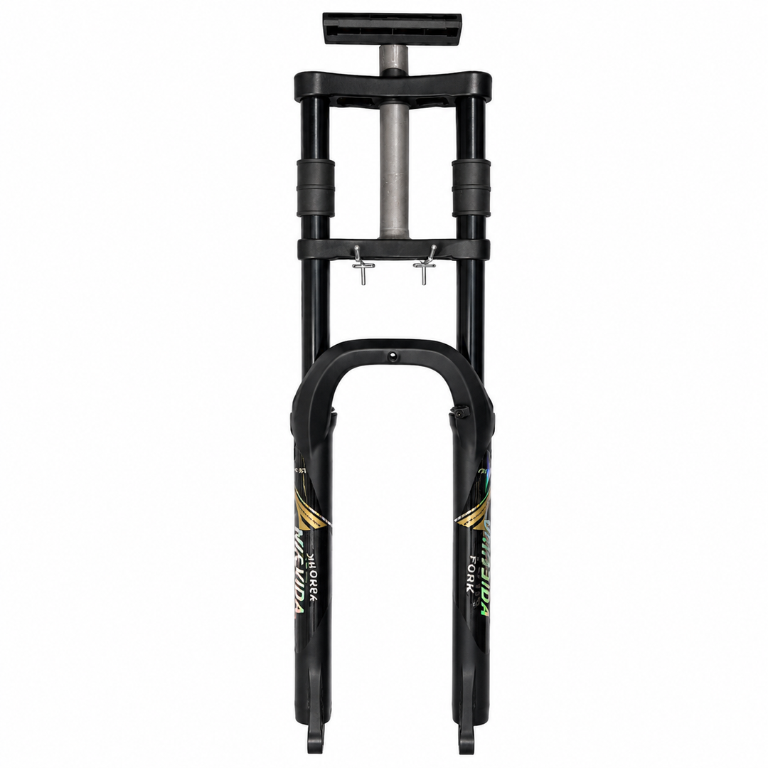 MYD-F923 SUSPENSION FORKS ALL BLK, INNER LEG 32 ,ALLOY DOUBLE CROWN 171 ALL BLK